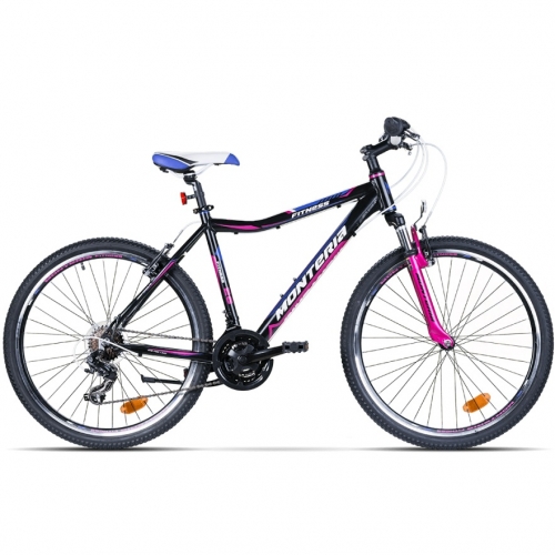 Rower Monteria Fitness 26 R17 Da 2019 cza-róż-fio