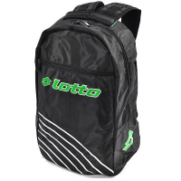 Plecak Lotto Vinto czarny z zielonym napisem-23108