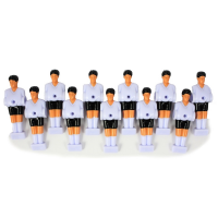 Figurki do piłkarzyków czarn-białe 11 sztuk-24025