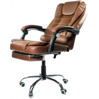 Fotel biurowy Elgo P jasny brąz-38192