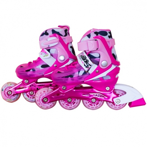 Łyżworolki ISK Inline Skate 3w1 36-39 różowe