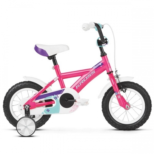 Rower Kross Mini 1.0 12 R10 Da 2019 róż-fio-tur