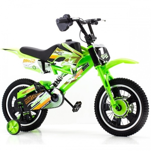 Rower Moto Bike Kids Y10T 16 Cross zielony tarcze