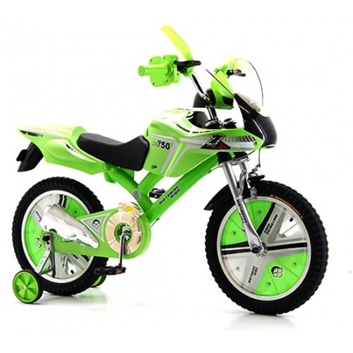 Rower Moto Bike Kids Y05 16 Ścigacz zielony