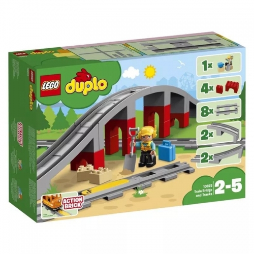 Klocki Lego 10872 Duplo Tory kolejowe i wiadukt