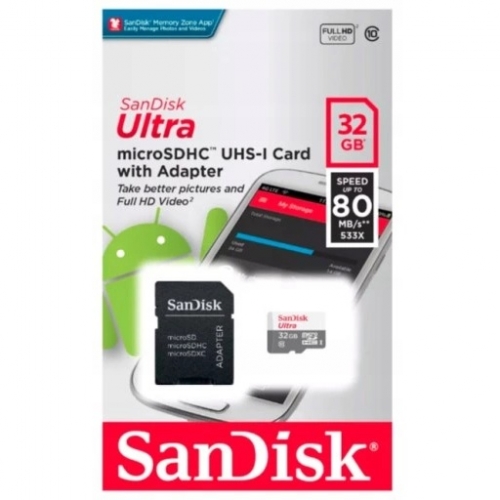 Karta pamięci Sandisk Ultra 32GB CL10 80MB/s UHS-I
