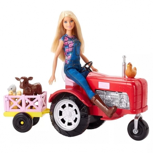 Lalka Mattel FRM18 Barbie Farmerka na traktorze