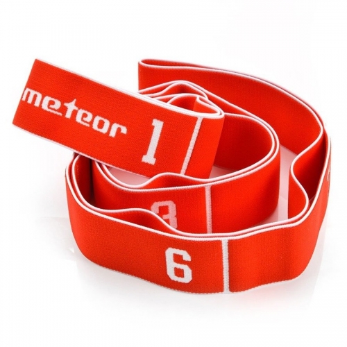 Taśma gimnastyczna Meteor 90x4 cm Hard czerwona