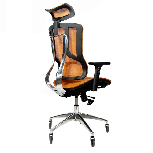 Fotel biurowy ergonomiczny Artnico Kiri pomarańcz
