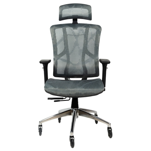 Fotel biurowy ergonomiczny Artnico Kiri szary