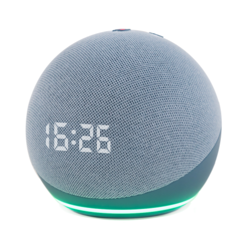 Głośnik Amazon Echo Dot 4 z zegarem niebieski