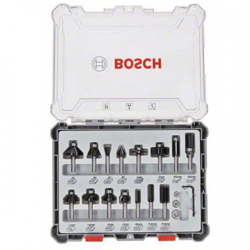 Zestaw frezów Bosch 2607017472 15 cz.