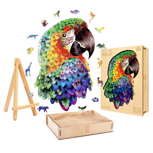 Puzzle Artnico Papuga L drewniane dla dorosłych