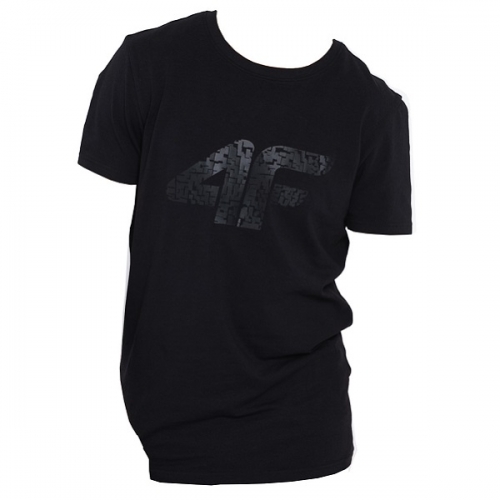 T-shirt męski 4F H4L19-TSM020 L czarny