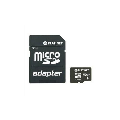 KARTA PAMIĘCI PLATINET 16GB MICROSDHC   ADAPTER-29285