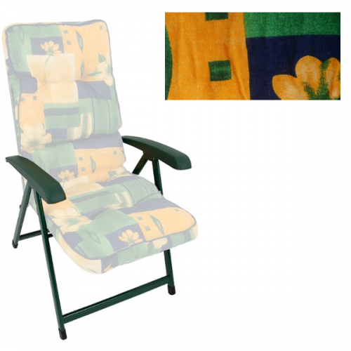 Fotel Dajar M3 łaty zielono żółto niebieskie-36515