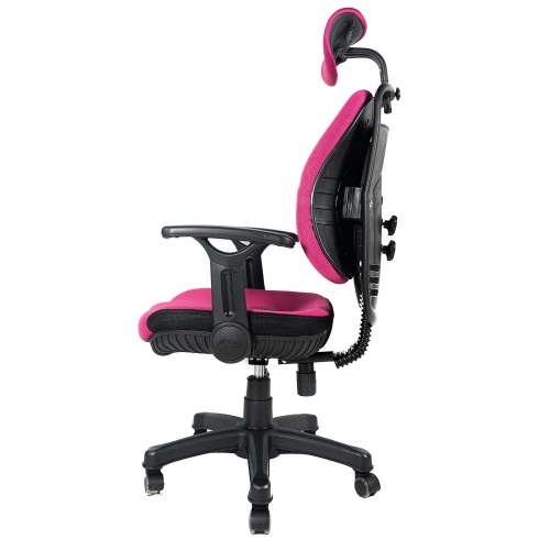 Fotel biurowy ergonomiczny Artnico Inno różowy