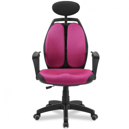 Fotel ergonomiczny Elgo eco różowy