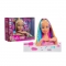 Głowa Barbie 63225 Deluxe stylizacja tęczowe włosy