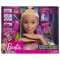 Głowa Barbie 63225 Deluxe stylizacja tęczowe włosy