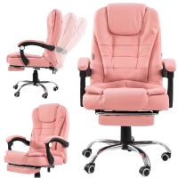 Fotel biurowy Elgo P różowy-32785