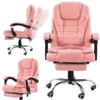 Fotel biurowy Elgo P/M różowy-38278