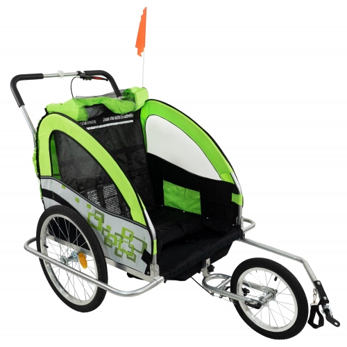 Przyczepka rowerowa Artnico 3w1 dla dzieci LED zie
