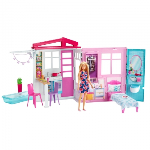 Domek dla lalek Mattel FXG55 Barbie z basenem