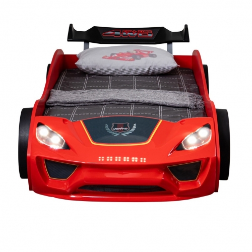 Łóżko Artnico VENTO ECO CAR BED LED sport czerwone