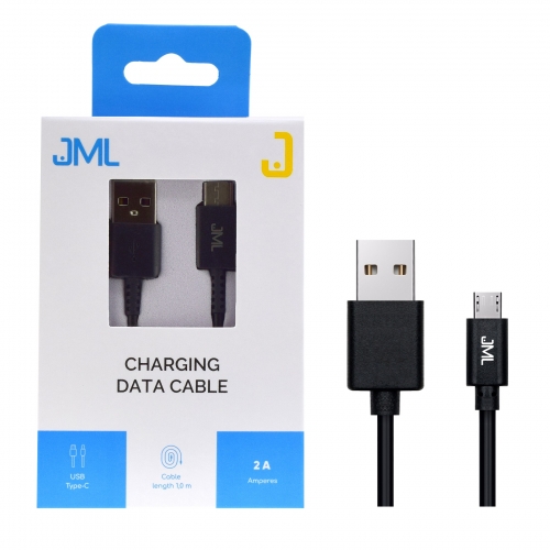 Kabel USB JML CD-115 USB C 2A 1 m czarny