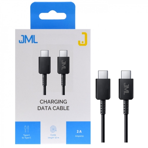 Kabel USB JML CD-118 USB C 2A 1 m czarny