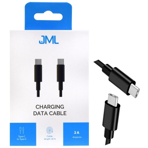 Kabel USB JML CD-119 USB C 2A 1 m czarny
