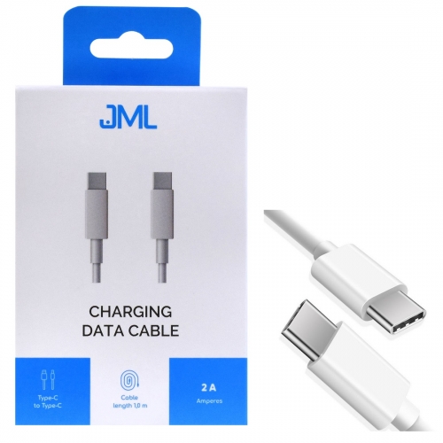 Kabel USB JML CD-119 USB C 2A 1 m biały