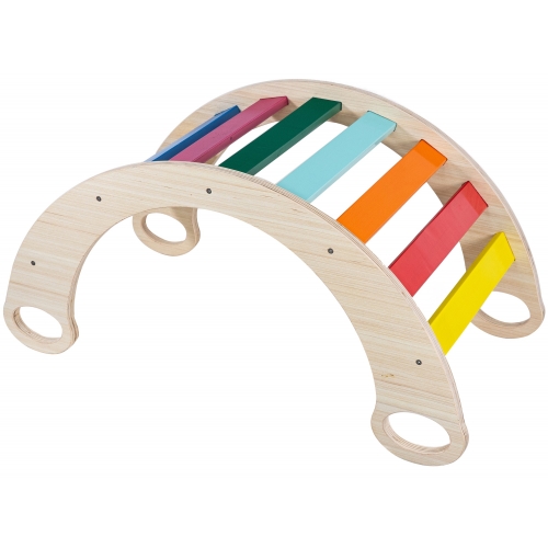 Bujak Artnico kolorowa huśtawka Montessori tęczowy