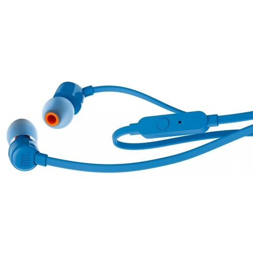 Słuchawki dokanałowe JBL T110 niebieskie