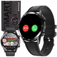 Smartwatch Artnico NY19 skórzany czarny