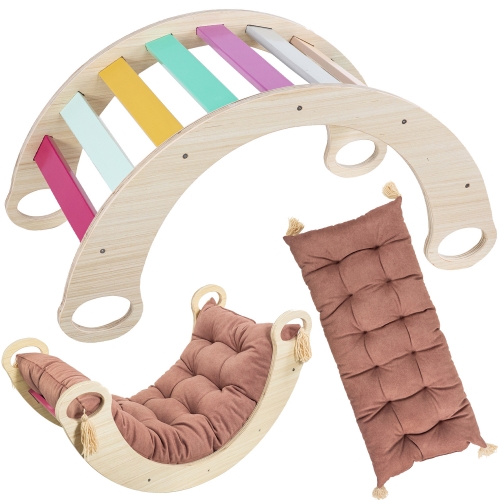 Bujak Artnico huśtawka Montessori p + poduszka róż