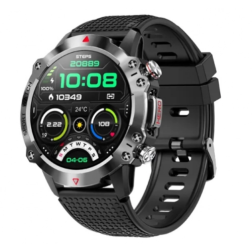 Smartwatch Artnico KR10 srebrno-czarny