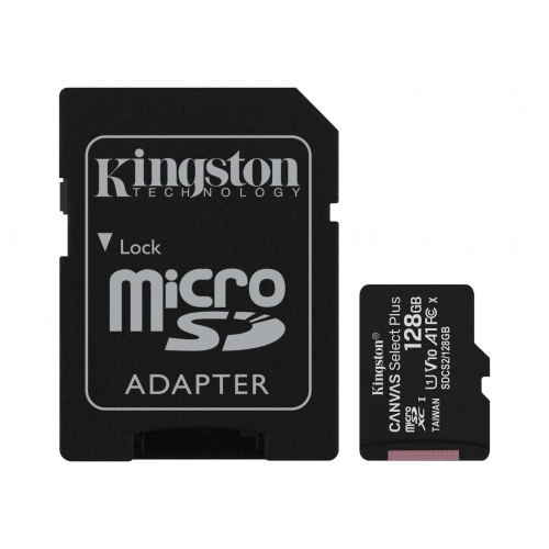 Karta pamięci Kingston 128GB MicroSDXC C10+adapter