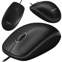 Mysz przewodowa Logitech B100 czarna