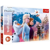Puzzle Trefl Maxi 24 el Frozen Magiczna wyprawa